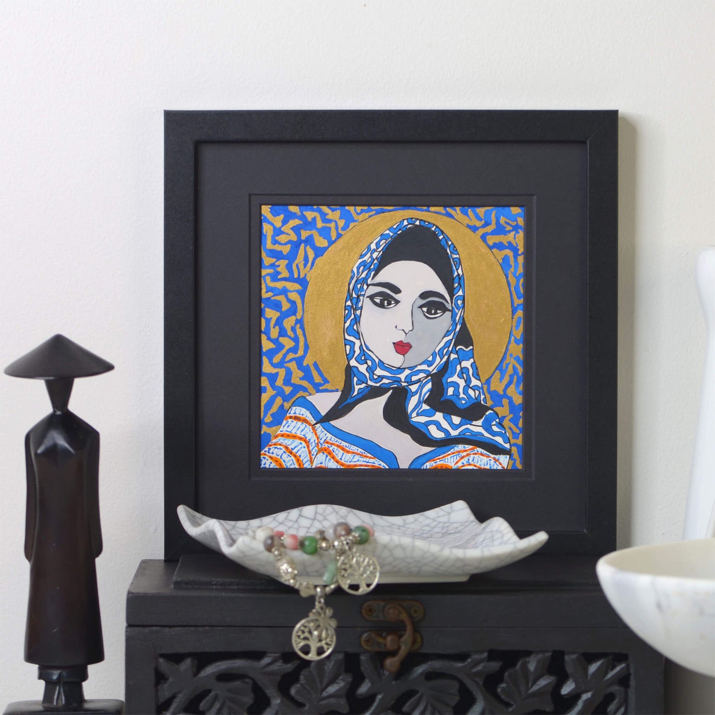 Whisper of Her Light- Gouache Original Painting